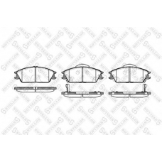 235 022B-SX STELLOX Комплект тормозных колодок, дисковый тормоз
