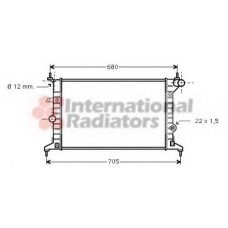 37002242 VAN WEZEL Радиатор, охлаждение двигателя
