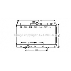 MTA2199 AVA Радиатор, охлаждение двигателя