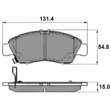 NP2145 NATIONAL Комплект тормозных колодок, дисковый тормоз
