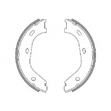 33942 SPIDAN Комплект тормозных колодок, стояночная тормозная с