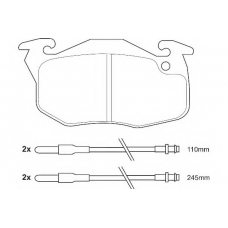 WBP21061A WAGNER LOCKHEED Комплект тормозных колодок, дисковый тормоз