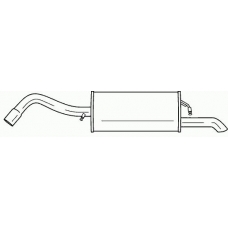 26607 SIGAM Глушитель выхлопных газов конечный