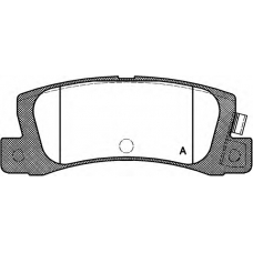 BPA0214.02 OPEN PARTS Комплект тормозных колодок, дисковый тормоз