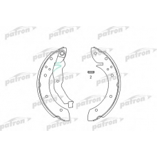 PSP447 PATRON Комплект тормозных колодок