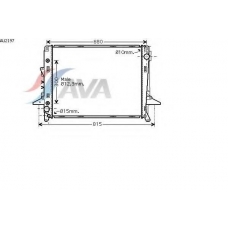 AU2197 AVA Радиатор, охлаждение двигателя