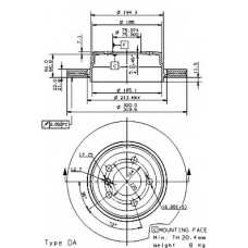 09.9573.11 BREMBO Тормозной диск
