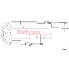 10.6035 METZGER Трос, стояночная тормозная система