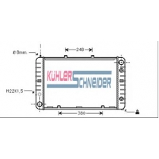 0801001 KUHLER SCHNEIDER Радиатор, охлаждение двигател