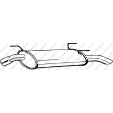 185-415 BOSAL Глушитель выхлопных газов конечный