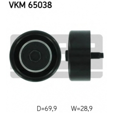 VKM 65038 SKF Паразитный / ведущий ролик, поликлиновой ремень
