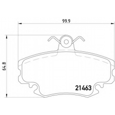 MDB1628 DON Комплект тормозных колодок, дисковый тормоз