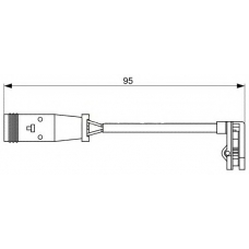 WI0625 BREMSI Сигнализатор, износ тормозных колодок