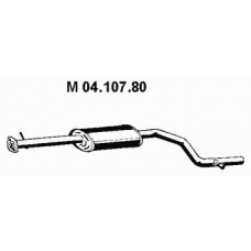 04.107.80 EBERSPACHER Средний глушитель выхлопных газов
