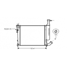 CN2167 AVA Радиатор, охлаждение двигателя