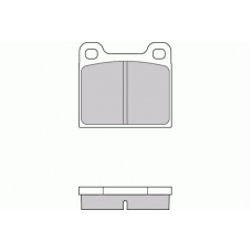 12-0009 E.T.F. Комплект тормозных колодок, дисковый тормоз