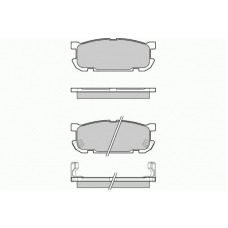 12-0992 E.T.F. Комплект тормозных колодок, дисковый тормоз