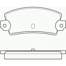 P 23 008 BREMBO Комплект тормозных колодок, дисковый тормоз