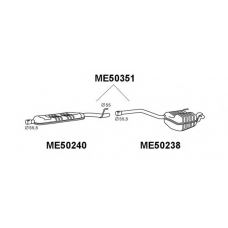 ME50351 VENEPORTE Глушитель выхлопных газов конечный