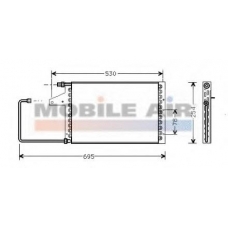 09005098 VAN WEZEL Конденсатор, кондиционер
