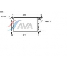 OL2261 AVA Радиатор, охлаждение двигателя
