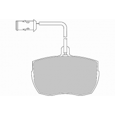 FD6130V NECTO Комплект тормозных колодок, дисковый тормоз