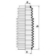 83714 SPIDAN Пыльник, рулевое управление