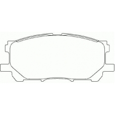 P 83 067 BREMBO Комплект тормозных колодок, дисковый тормоз
