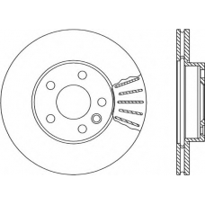 BDA1676.20 OPEN PARTS Тормозной диск