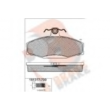 RB1317-700 R BRAKE Комплект тормозных колодок, дисковый тормоз