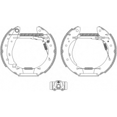 8DB 355 004-501 HELLA PAGID Комплект тормозных колодок