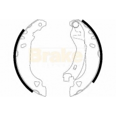 SH1269 BRAKE ENGINEERING Комплект тормозных колодок