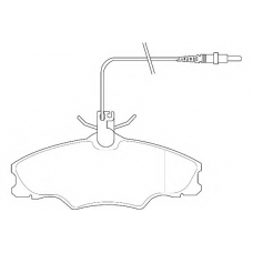WBP21724A WAGNER LOCKHEED Комплект тормозных колодок, дисковый тормоз