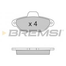 BP2600 BREMSI Комплект тормозных колодок, дисковый тормоз