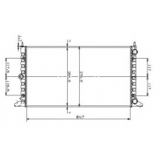 509522 NRF Радиатор, охлаждение двигателя