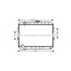 HY2133 AVA Радиатор, охлаждение двигателя