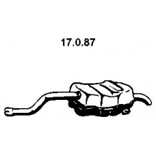 17.0.87 EBERSPACHER Глушитель выхлопных газов конечный