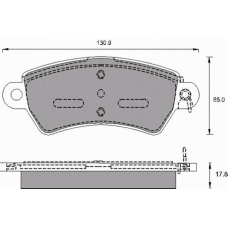 689381 ROULUNDS Комплект тормозных колодок, дисковый тормоз