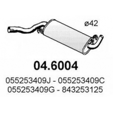 04.6004 ASSO Средний глушитель выхлопных газов
