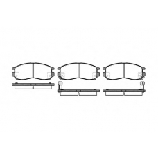 P5603.02 WOKING Комплект тормозных колодок, дисковый тормоз