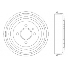 MBD018 MINTEX Тормозной барабан