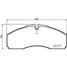 8DB 355 005-561 HELLA Комплект тормозных колодок, дисковый тормоз