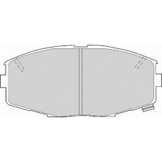 FD6289A NECTO Комплект тормозных колодок, дисковый тормоз