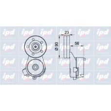 15-3335 IPD Натяжная планка, поликлиновой ремень