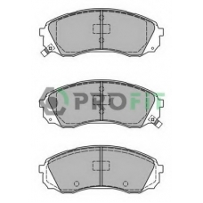 5000-2027 PROFIT Комплект тормозных колодок, дисковый тормоз