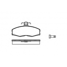 P0543.00 WOKING Комплект тормозных колодок, дисковый тормоз