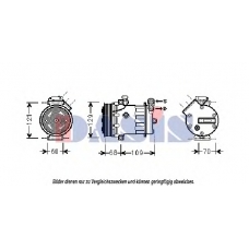 851862N AKS DASIS Компрессор, кондиционер