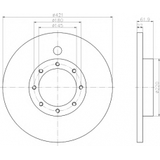 93028800 TEXTAR Тормозной диск