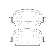 WBP23284A WAGNER LOCKHEED Комплект тормозных колодок, дисковый тормоз