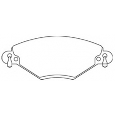 AKD-0183 ASVA Комплект тормозных колодок, дисковый тормоз